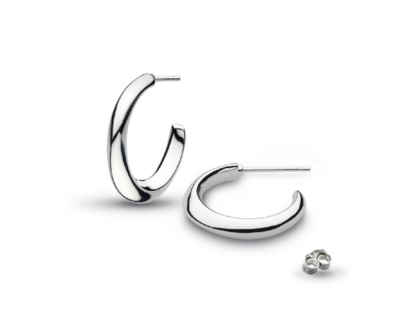 Bevel Cirque Midi Hoop Earrings