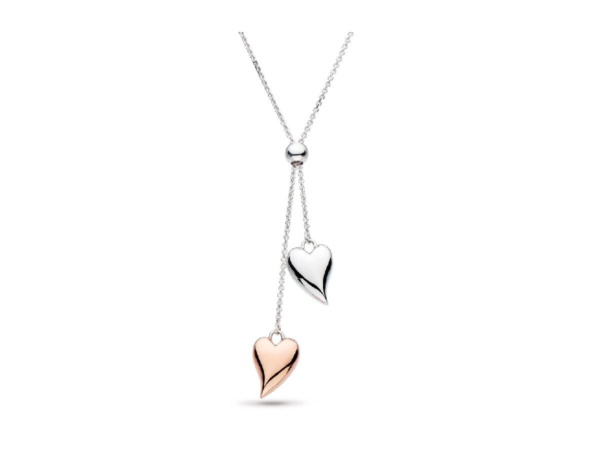 Desire Lust Blush Heart Lariat Necklace