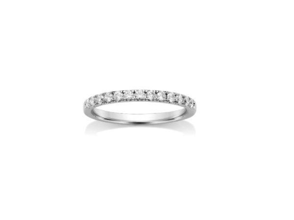 Platinum Brilliant Cut Diamond Micro Claw Set Ring