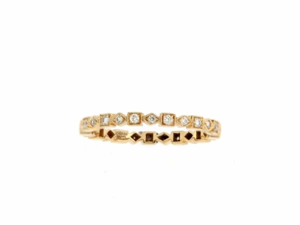 18ct Rose Gold Diamond Full Eternity Ring