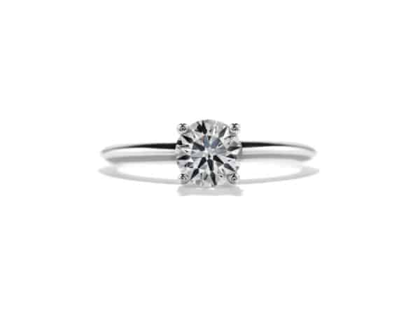 18ct White Gold Diamond Solitaire Ring