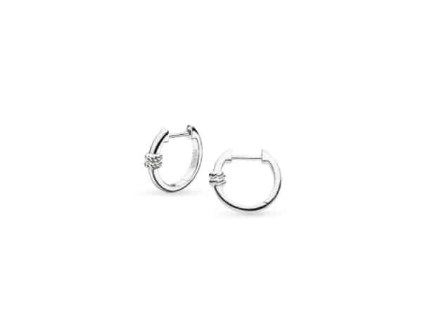 Marina Rope Bar Hinged Hoop Earrings