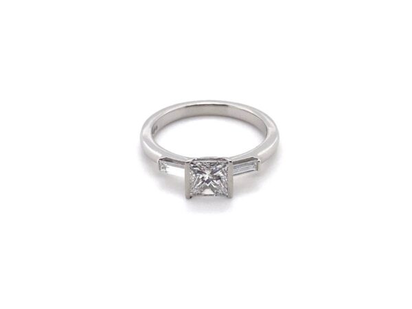 Platinum S/S Princess Cut Diamond Ring