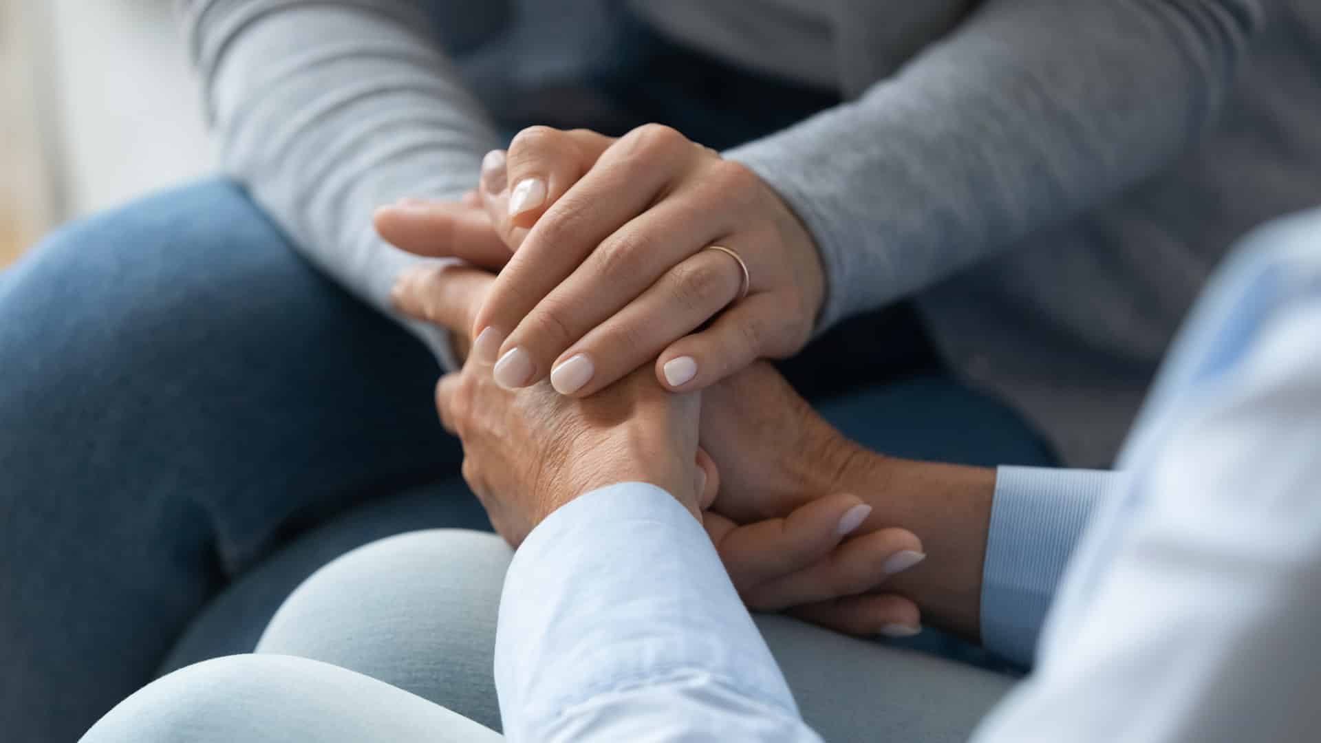 holding hands