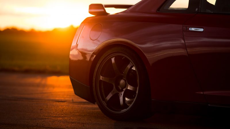 Red Nissan GTR
