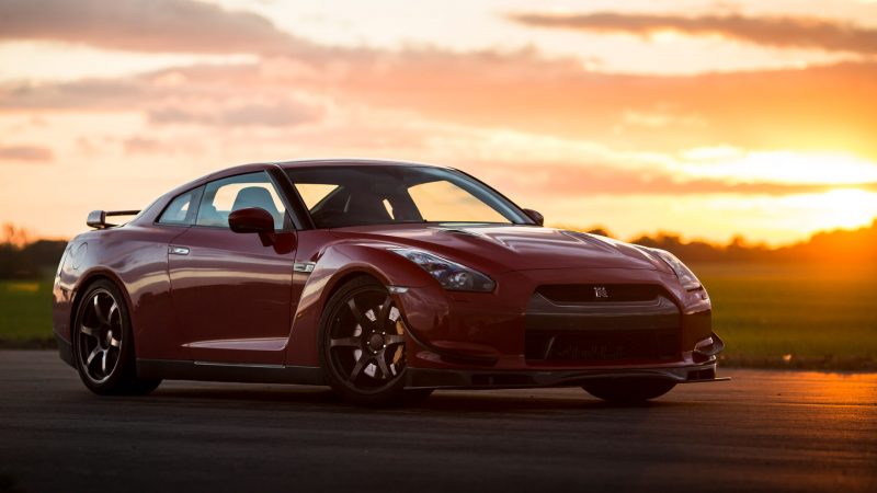 Red Nissan GTR