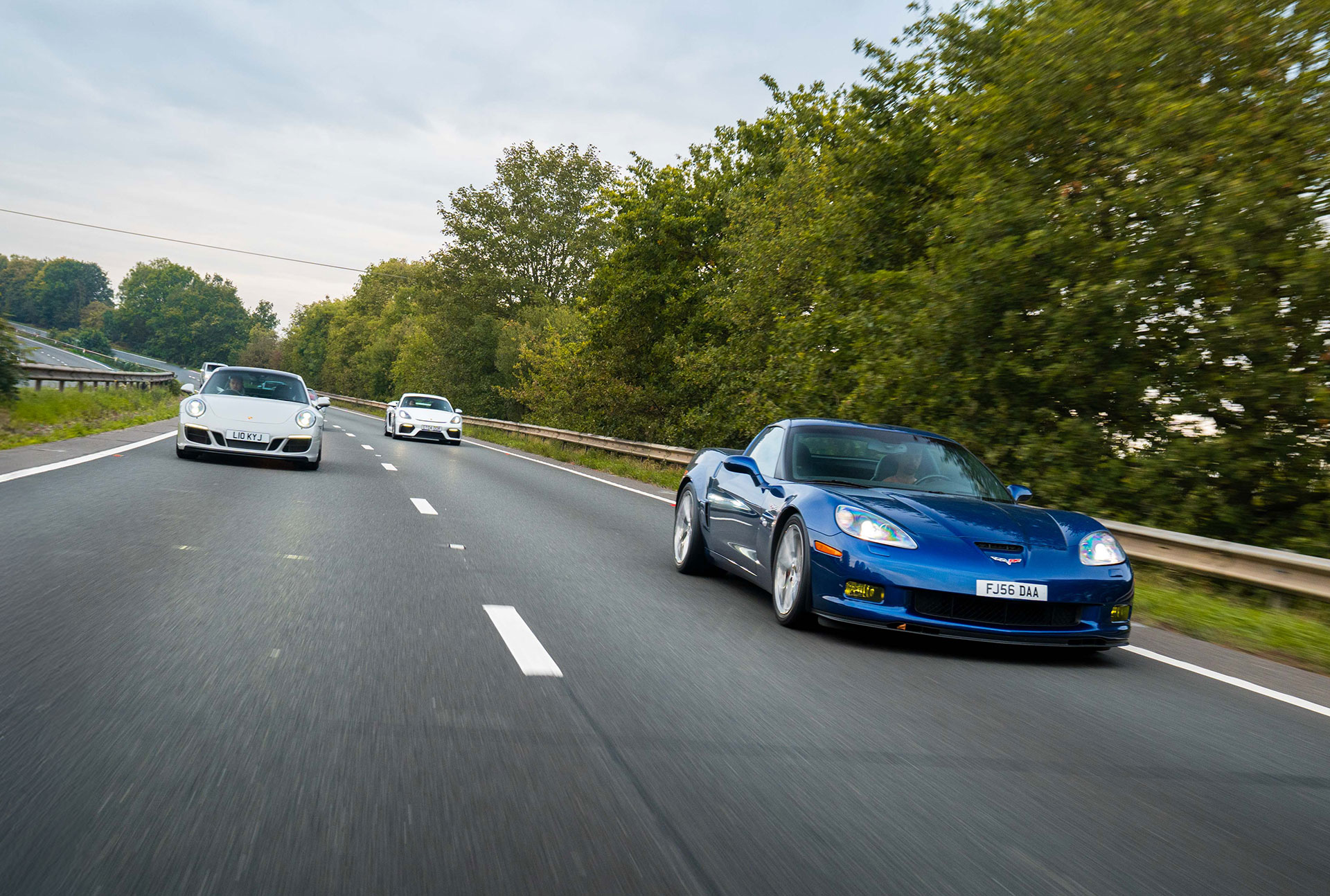 Corvette in convoy