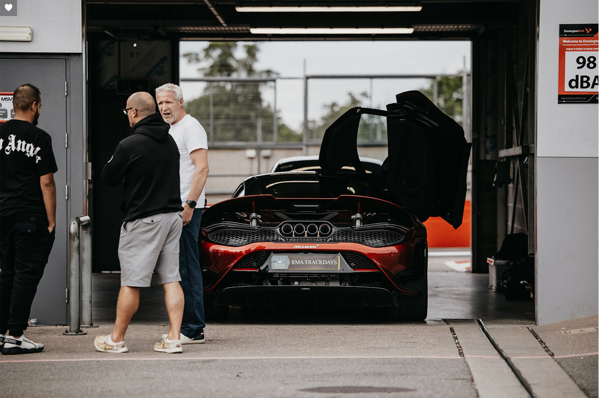 Mclaren 765 LT at Donington Park