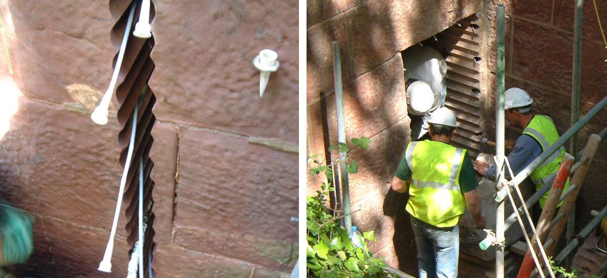 Stitch Drilling to Form Door Opening