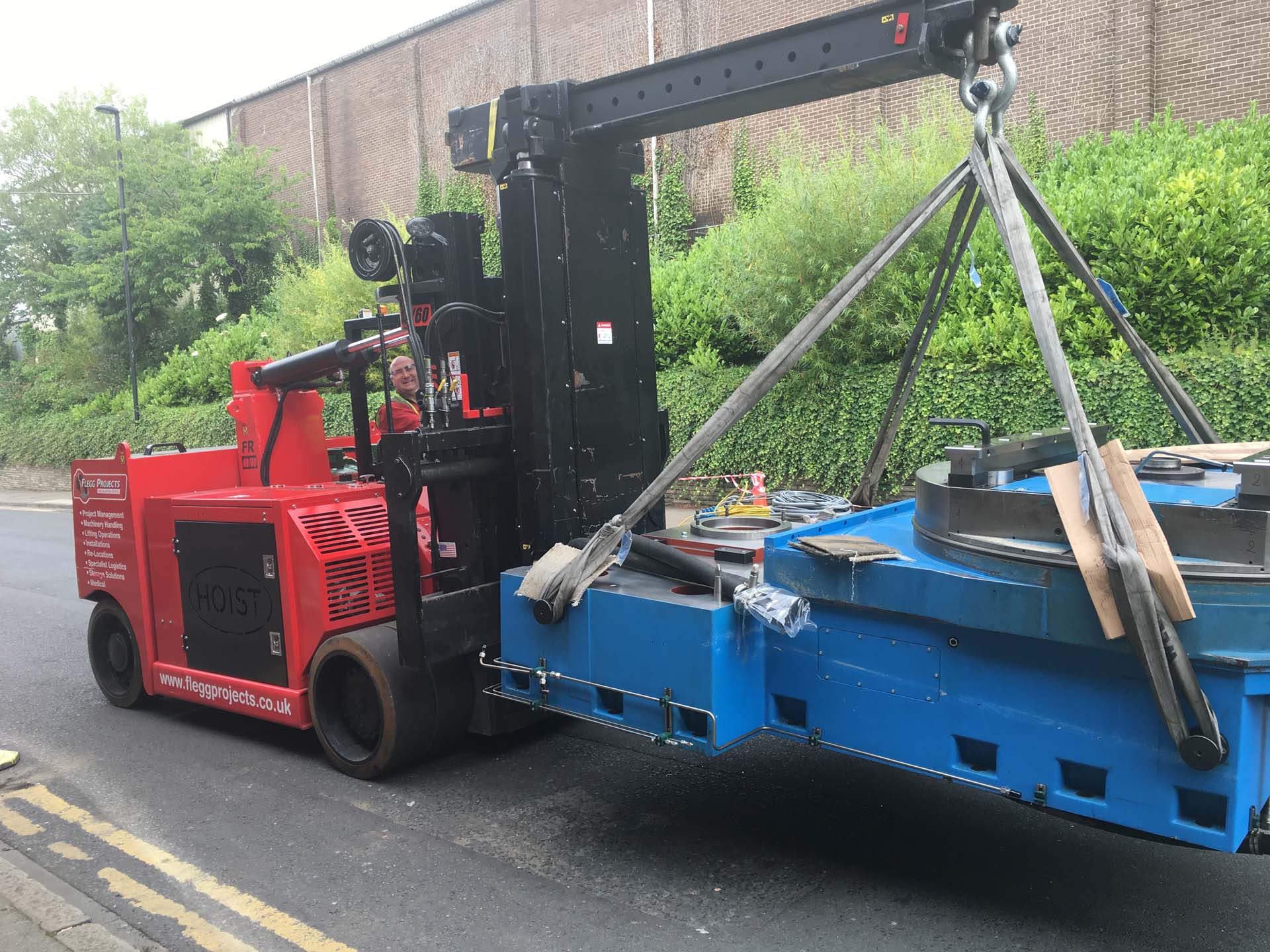 carrying equipment with hoist