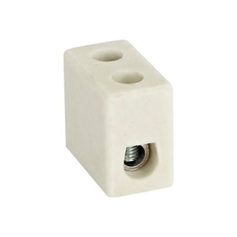 Ceramic Terminal Blocks, 1 Pole, 41A/750V (DESTB-0401-W)