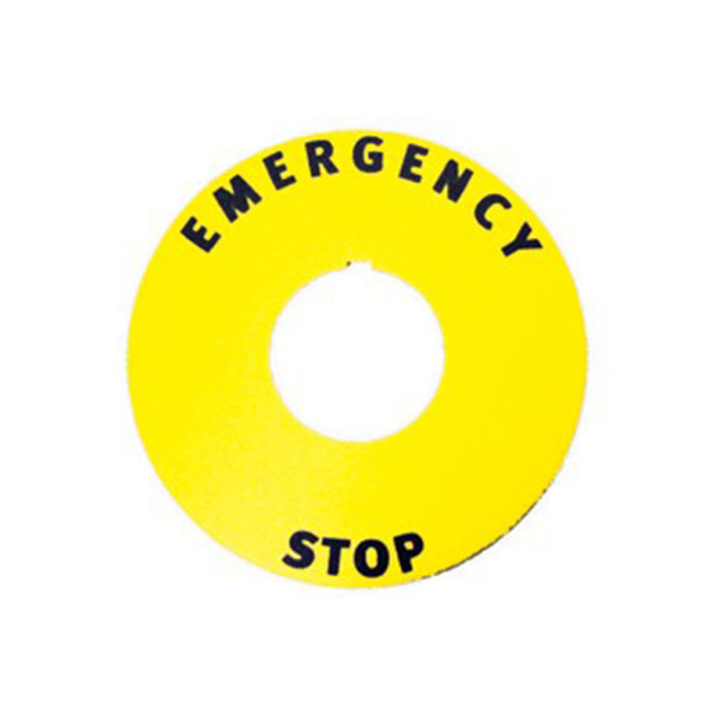 Emergency stop  plate  (DPPB22-R01C)