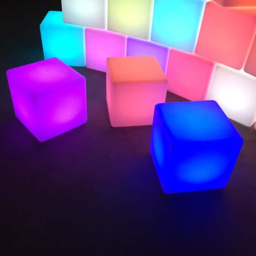 Outdoor Seating LED Cube Event Hire
