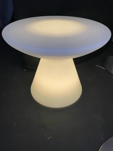 White LED Outdoor Table Hire