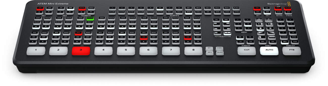Blackmagic ATEM SDI Extreme Video Switcher & Preview Screens for