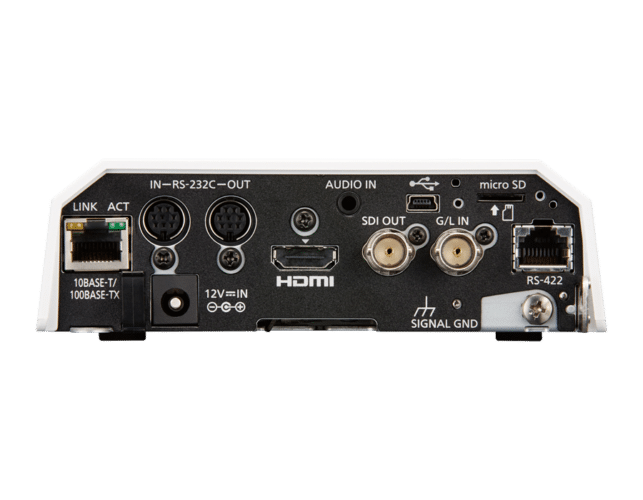 PTZ Camera Hire Connections Rear Panel