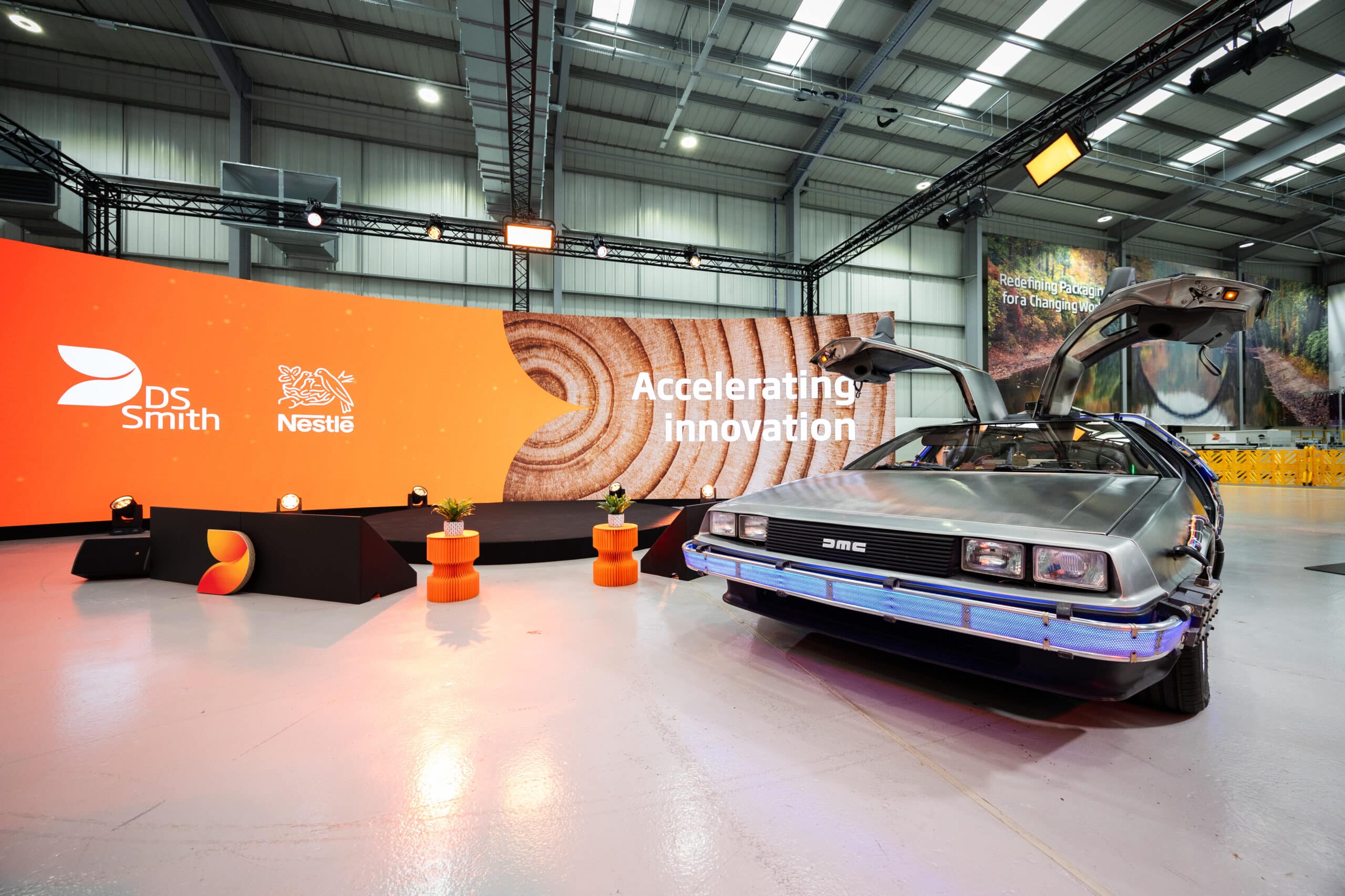 Large LED Screen with Car Launch Event