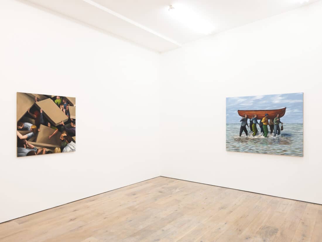 Installation views of Morgan Wills - Tableaux at Sid Motion Gallery 1st April -13th May 2023