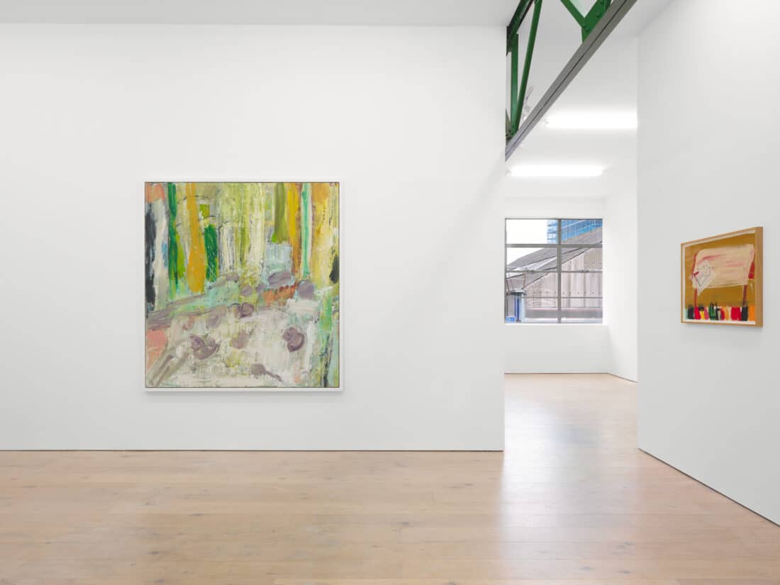 Installation views of Searching Minds: Carole Gibbons, Roy Oxlade, Max Wade at Sid Motion Gallery