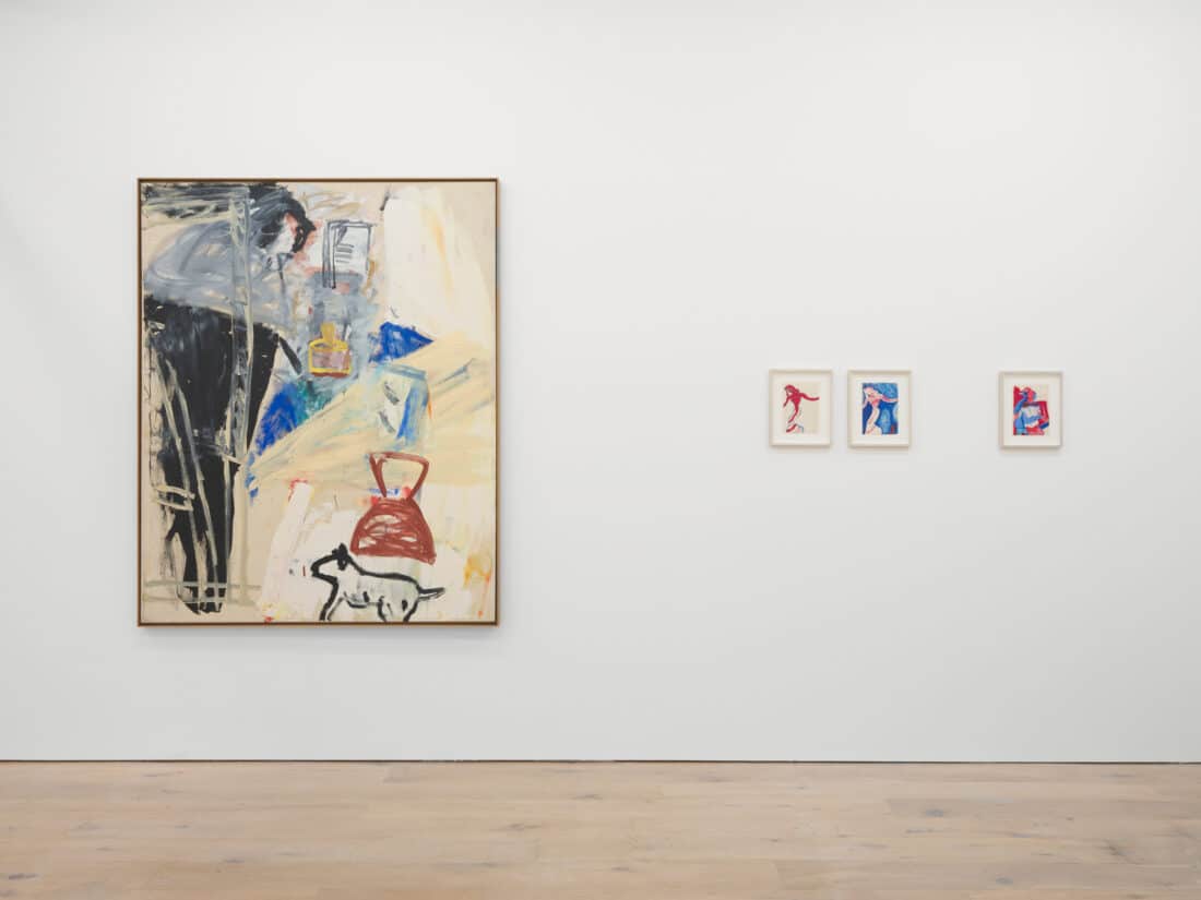 Installation views of Searching Minds: Carole Gibbons, Roy Oxlade, Max Wade at Sid Motion Gallery
