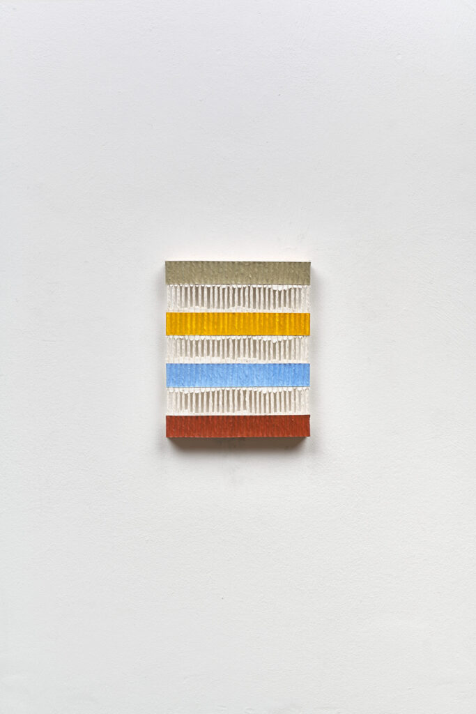 Brandon Logan_Mine Opine_2025_acrylic and string_15 x 12.5 cm_Photograph John McKenzie_IG 2507313425_PRESS