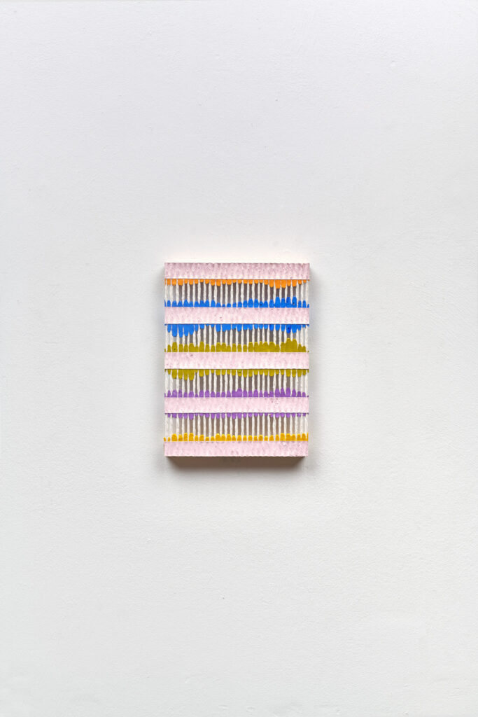 Brandon Logan_Summer Tired_2025_acrylic and string_17 x 12.5 cm_Photograph John McKenzie_IG 2507313383_PRESS