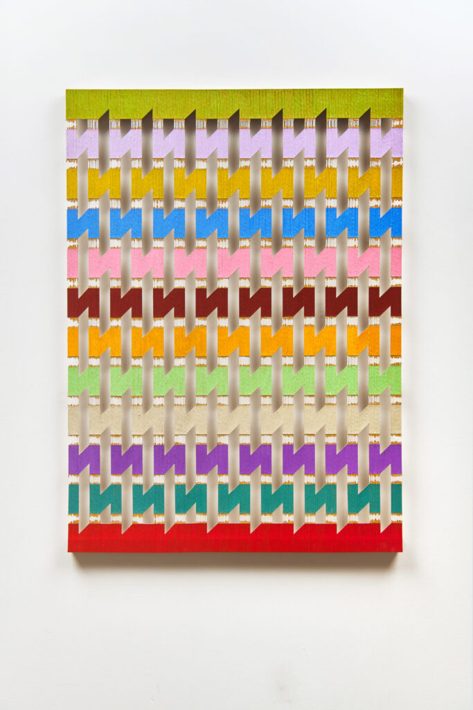 Brandon Logan_This Compost_2025_acrylic and string_110 x 81 cm_Photograph John McKenzie_IG 2507313458_PRESS