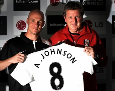 Andrew Johnson & Roy Hodgson - England Shirt