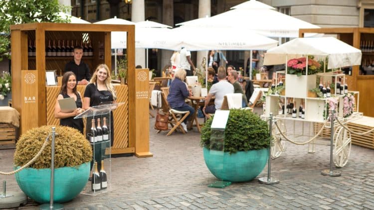 Nyetimber pop-up bar