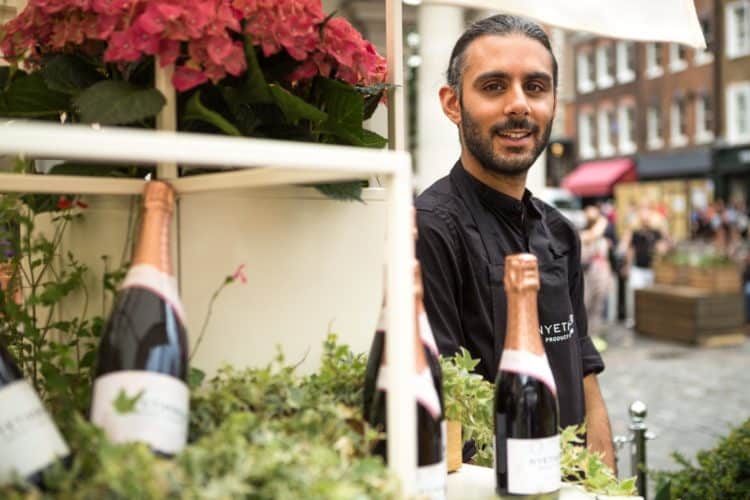 Nyetimber pop-up bar